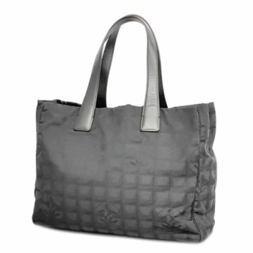 Pre-owned Leather chanel-bags Chanel Vintage , Gray , Dames