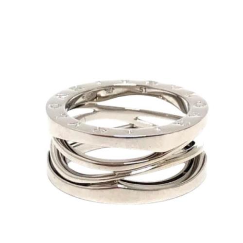 Pre-owned White Gold rings Bvlgari Vintage , Gray , Dames