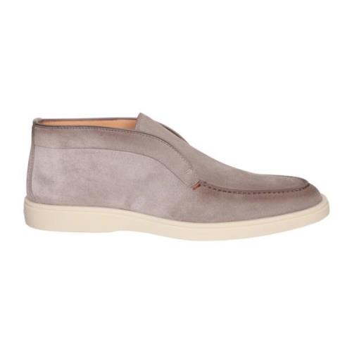 Beige Enkellaarzen Verhoog Stijl Santoni , Beige , Heren