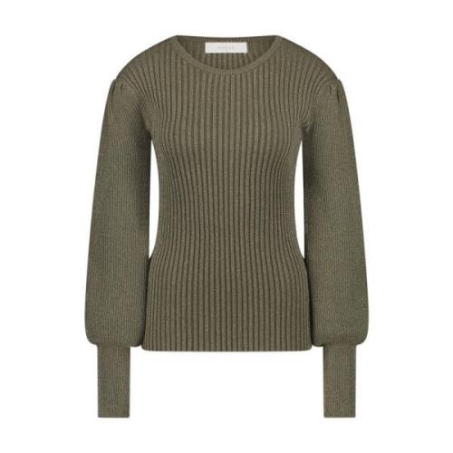 Mullberry Lurex Pullover Sweater Nukus , Green , Dames