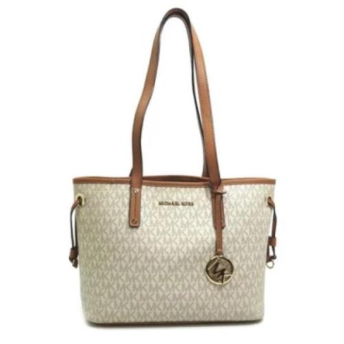 Pre-owned Canvas totes Michael Kors Pre-owned , White , Dames