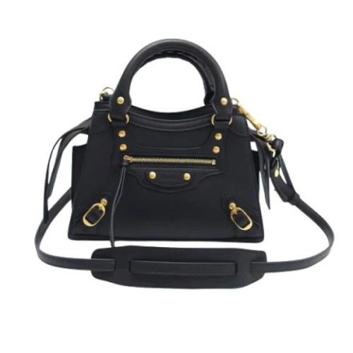 Pre-owned Leather balenciaga-bags Balenciaga Vintage , Black , Dames