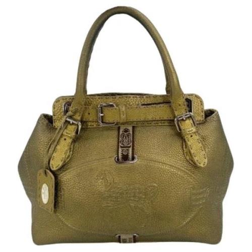 Pre-owned Leather fendi-bags Fendi Vintage , Yellow , Dames