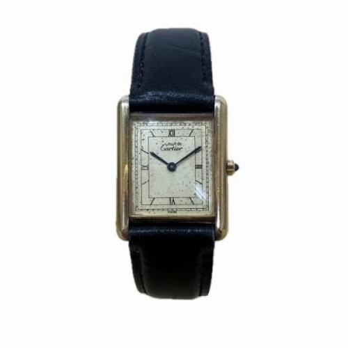 Pre-owned Metal watches Cartier Vintage , Gray , Heren