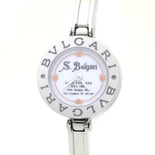 Pre-owned Stainless Steel watches Bvlgari Vintage , White , Dames