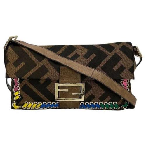 Pre-owned Canvas fendi-bags Fendi Vintage , Brown , Dames