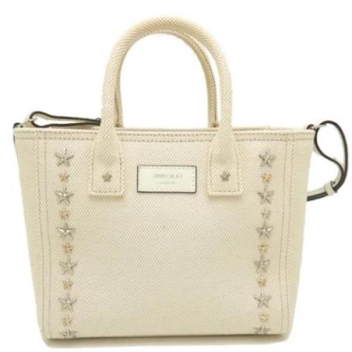 Pre-owned Canvas totes Jimmy Choo Pre-owned , Beige , Dames