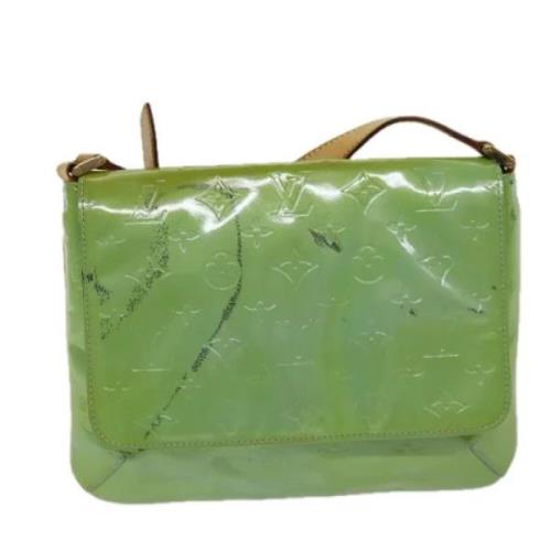 Pre-owned Leather louis-vuitton-bags Louis Vuitton Vintage , Green , D...