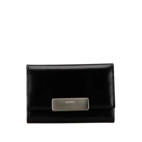 Pre-owned Leather key-holders Prada Vintage , Black , Dames