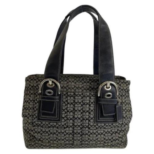 Pre-owned Canvas handbags Coach Pre-owned , Black , Dames