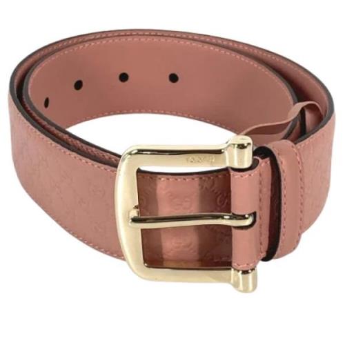 Pre-owned Leather belts Gucci Vintage , Pink , Dames