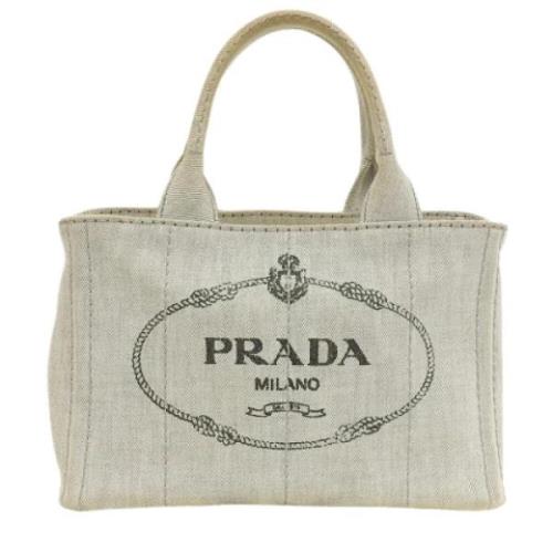 Pre-owned Denim prada-bags Prada Vintage , Gray , Dames