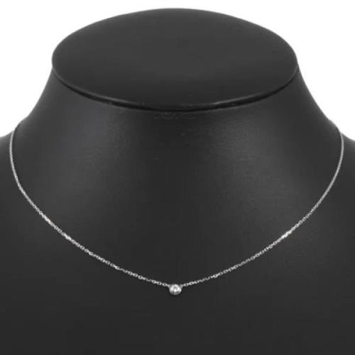 Pre-owned White Gold necklaces Cartier Vintage , Gray , Dames