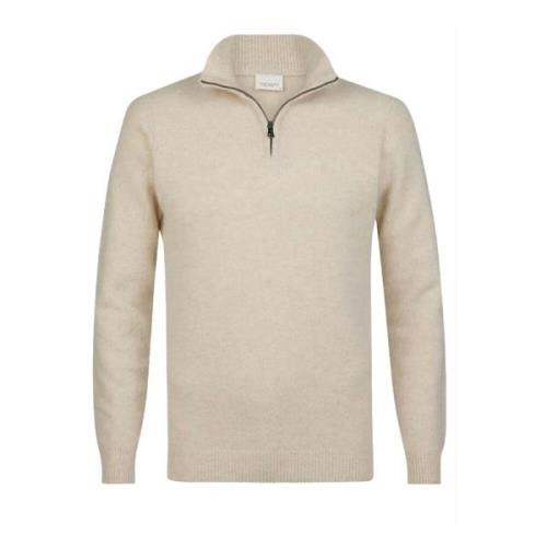 Profuomo half zip off white Profuomo , Beige , Heren