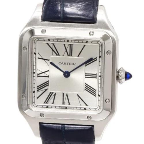 Pre-owned Metal watches Cartier Vintage , Blue , Heren