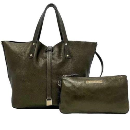 Pre-owned Leather totes Tiffany & Co. Pre-owned , Green , Dames