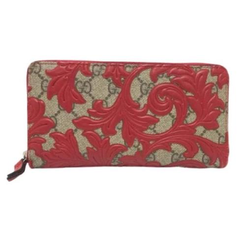 Pre-owned Fabric wallets Gucci Vintage , Red , Dames