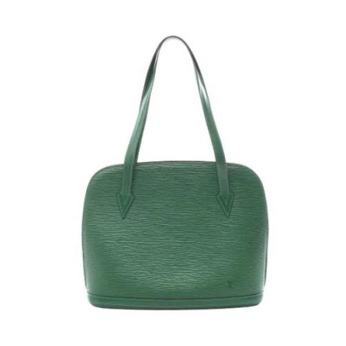 Pre-owned Leather louis-vuitton-bags Louis Vuitton Vintage , Green , D...