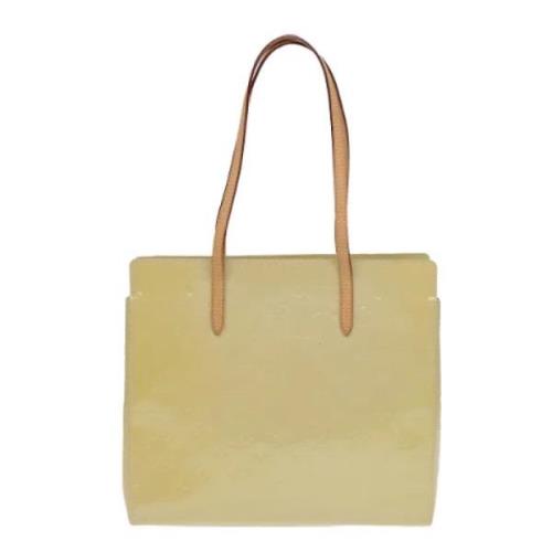 Pre-owned Leather totes Louis Vuitton Vintage , Yellow , Dames