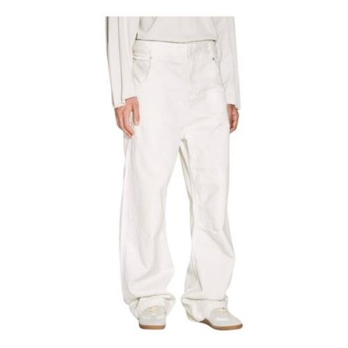 Wijde jeans met middelhoge taille Entire Studios , White , Heren