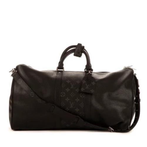 Pre-owned Leather handbags Louis Vuitton Vintage , Black , Dames