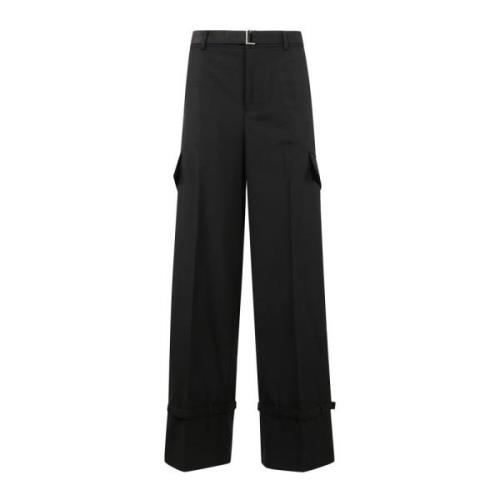 Elegante Maatwerk Broek Sacai , Black , Dames