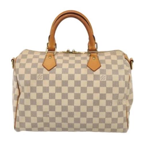 Pre-owned Canvas louis-vuitton-bags Louis Vuitton Vintage , White , Da...