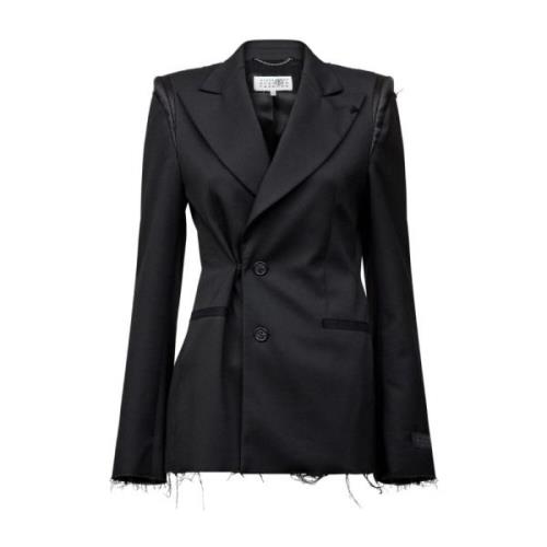 Stijlvolle Jas voor Mannen en Vrouwen MM6 Maison Margiela , Black , Da...