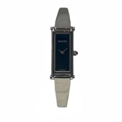 Pre-owned Metal watches Gucci Vintage , Black , Dames