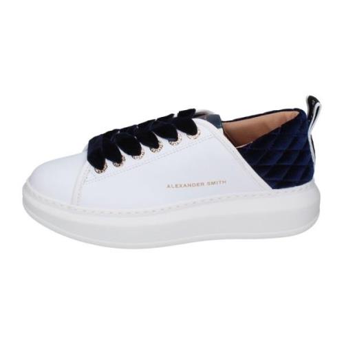 Leren Dames Sneakers Stijlvolle Schoenen Alexander Smith , White , Dam...