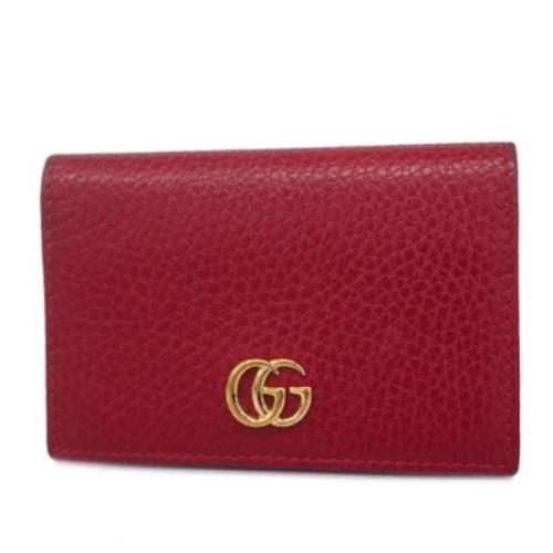 Pre-owned Leather wallets Gucci Vintage , Red , Dames