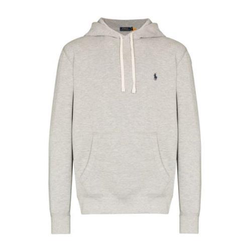 Grijze Katoenen Polo Pony Hoodie Sweater Ralph Lauren , Gray , Heren