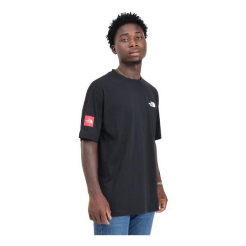 Zwarte korte mouw casual T-shirt The North Face , Black , Heren