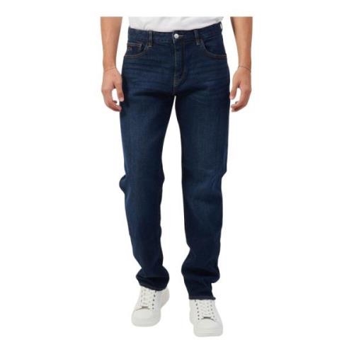 Blauwe Denim Jeans Regular Fit Armani Exchange , Blue , Heren