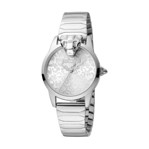 Zilveren Dames Quartz Analoog Horloge Just Cavalli , Gray , Dames