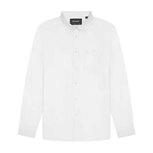 Tonal Eagle Oxford Overhemd Lyle & Scott , White , Heren