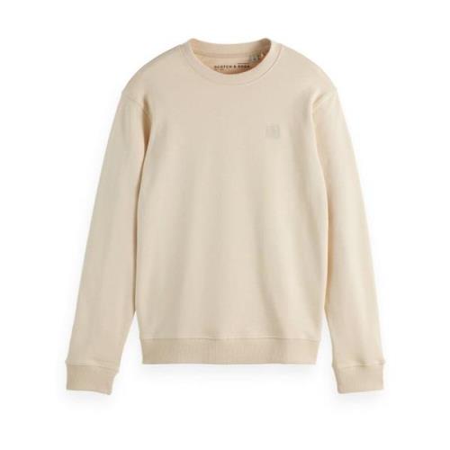 Essential Logo Badge Crew Sweatshirt Scotch & Soda , Beige , Heren