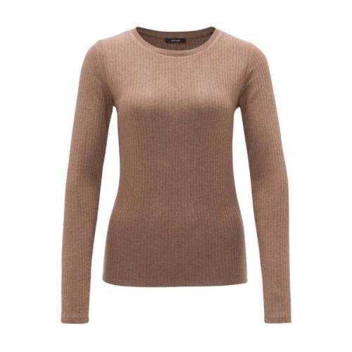 Zachte Longsleeve Top Opus , Brown , Dames