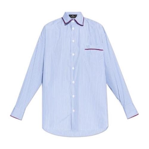 Shirt met streepmotief Etro , Blue , Dames