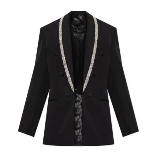 Blazer met glinsterende applicaties Balmain , Black , Heren