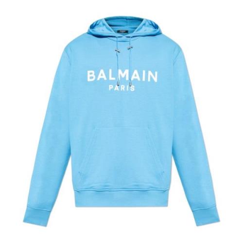 Hoodie Balmain , Blue , Heren