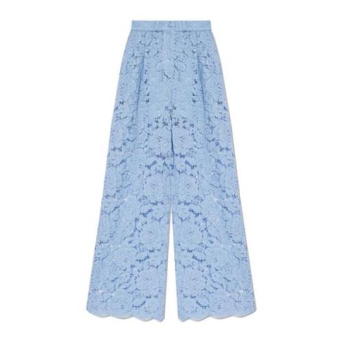 Kanten broek Dolce & Gabbana , Blue , Dames