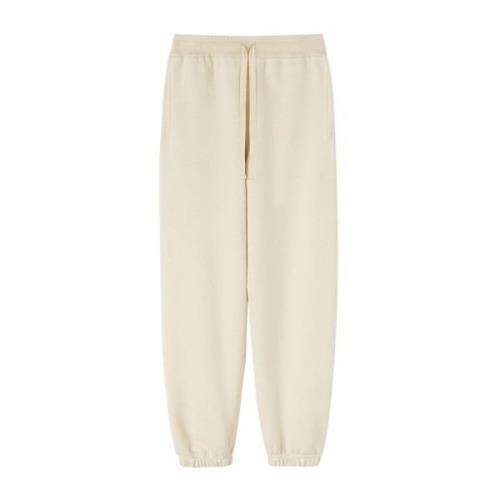 Beige Joggingbroek Stijlvol Comfortabel Jil Sander , Beige , Dames