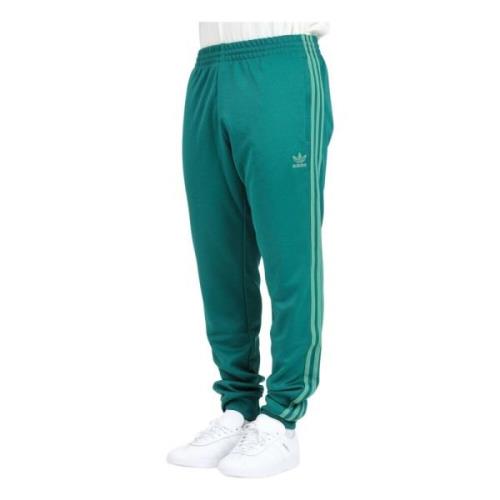 Groene Sportieve Classics SST Broek Adidas Originals , Green , Heren