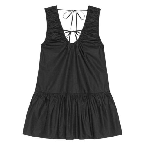 Stijlvolle Mini Jurk voor Vrouwen Ganni , Black , Dames