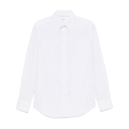 Elegante Overhemden Collectie Brunello Cucinelli , White , Heren