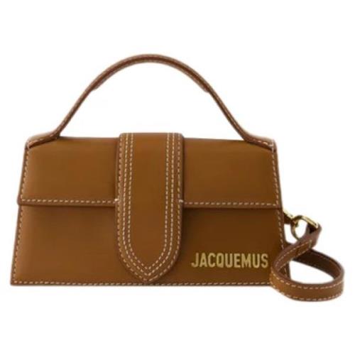 Leather crossbody-bags Jacquemus , Brown , Dames