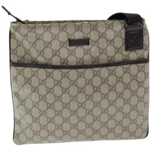 Pre-owned Canvas gucci-bags Gucci Vintage , Beige , Dames