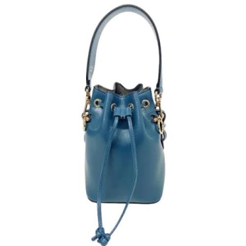 Pre-owned Leather fendi-bags Fendi Vintage , Blue , Dames