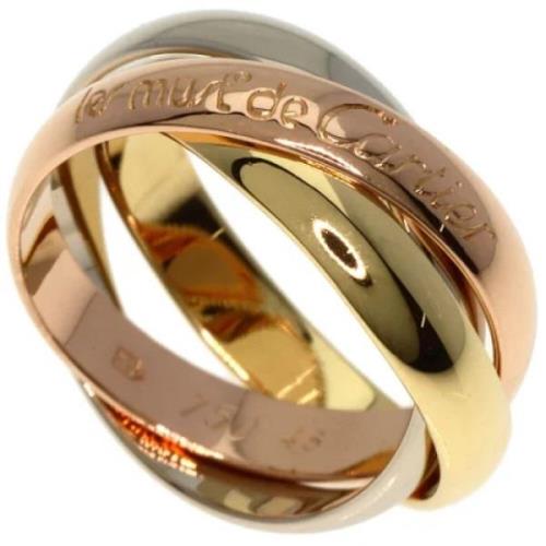 Pre-owned Rose Gold rings Cartier Vintage , Yellow , Dames